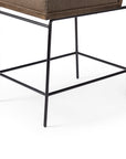 Fiqa Boucle Cocoa Fabric & Sienna Brown Ash with Midnight Iron (Counter Height) | Crete Bar/Counter Stool | Valley Ridge Furniture