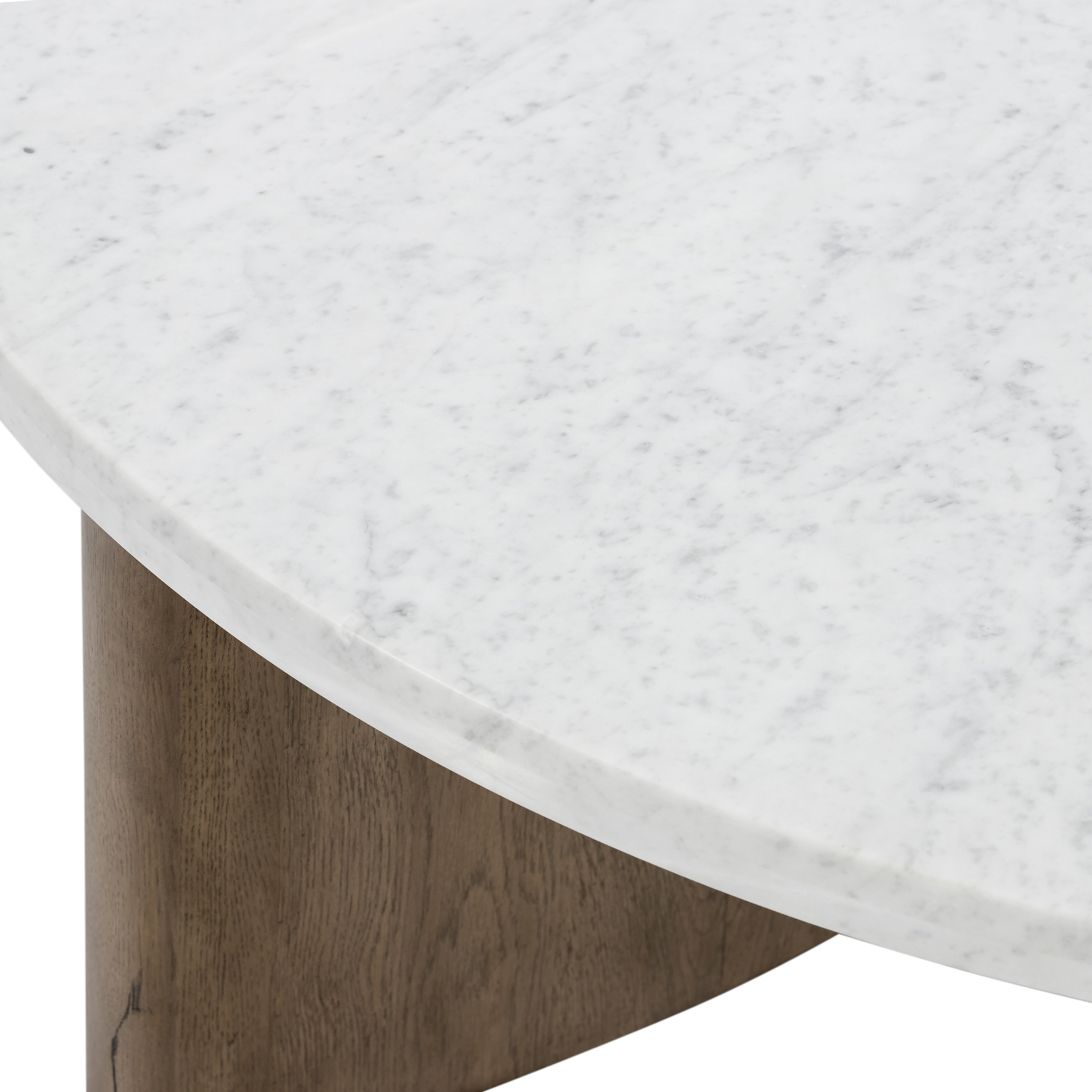 Rustic Grey Veneer with Italian White Marble | Toli Coffee Table | Valley Ridge Furniture
