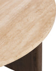 Rustic Fawn Veneer with Travertine | Toli Coffee Table | Valley Ridge Furniture