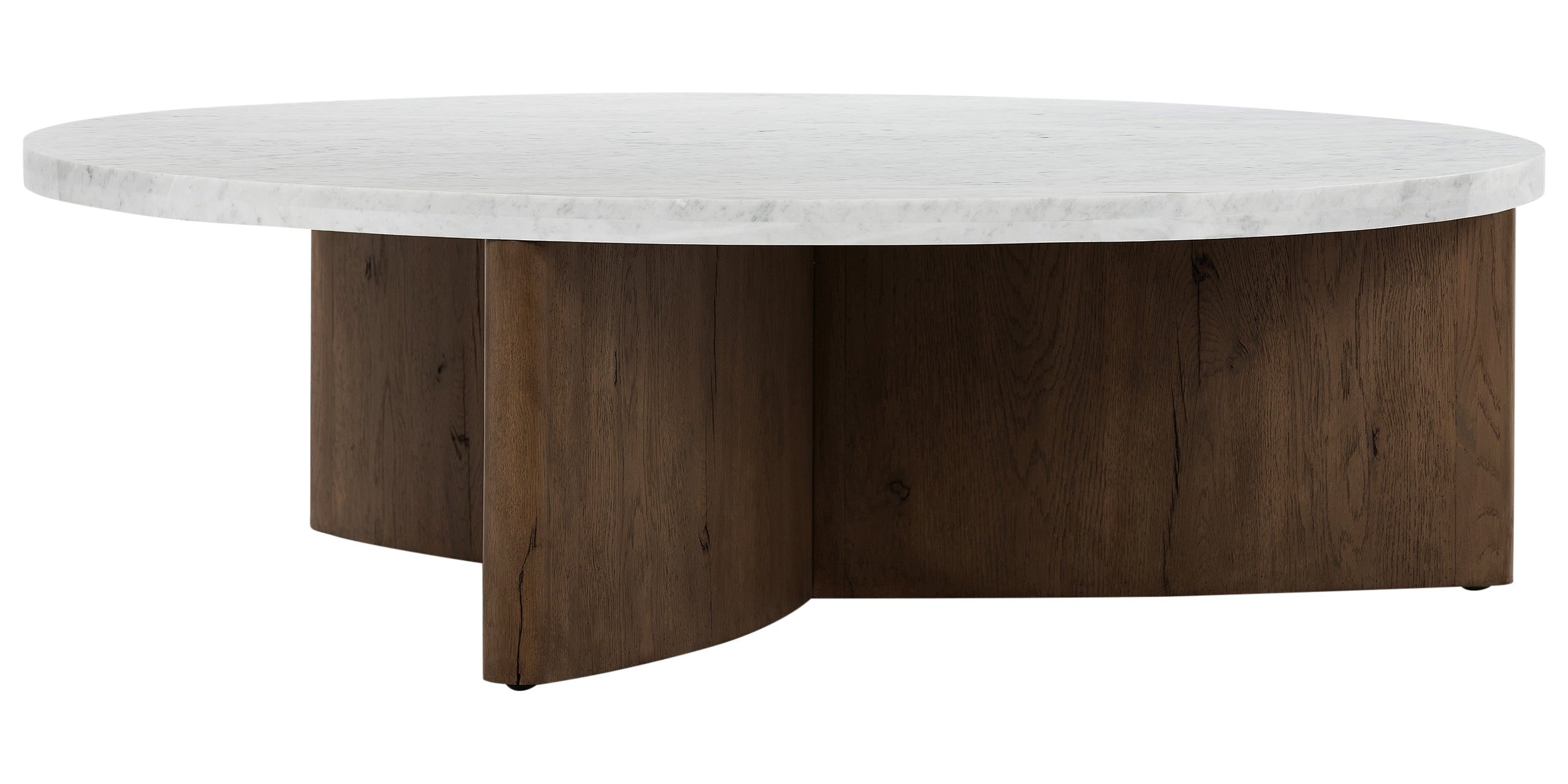 Rustic Fawn Veneer with Italian White Marble | Toli Coffee Table | Valley Ridge Furniture
