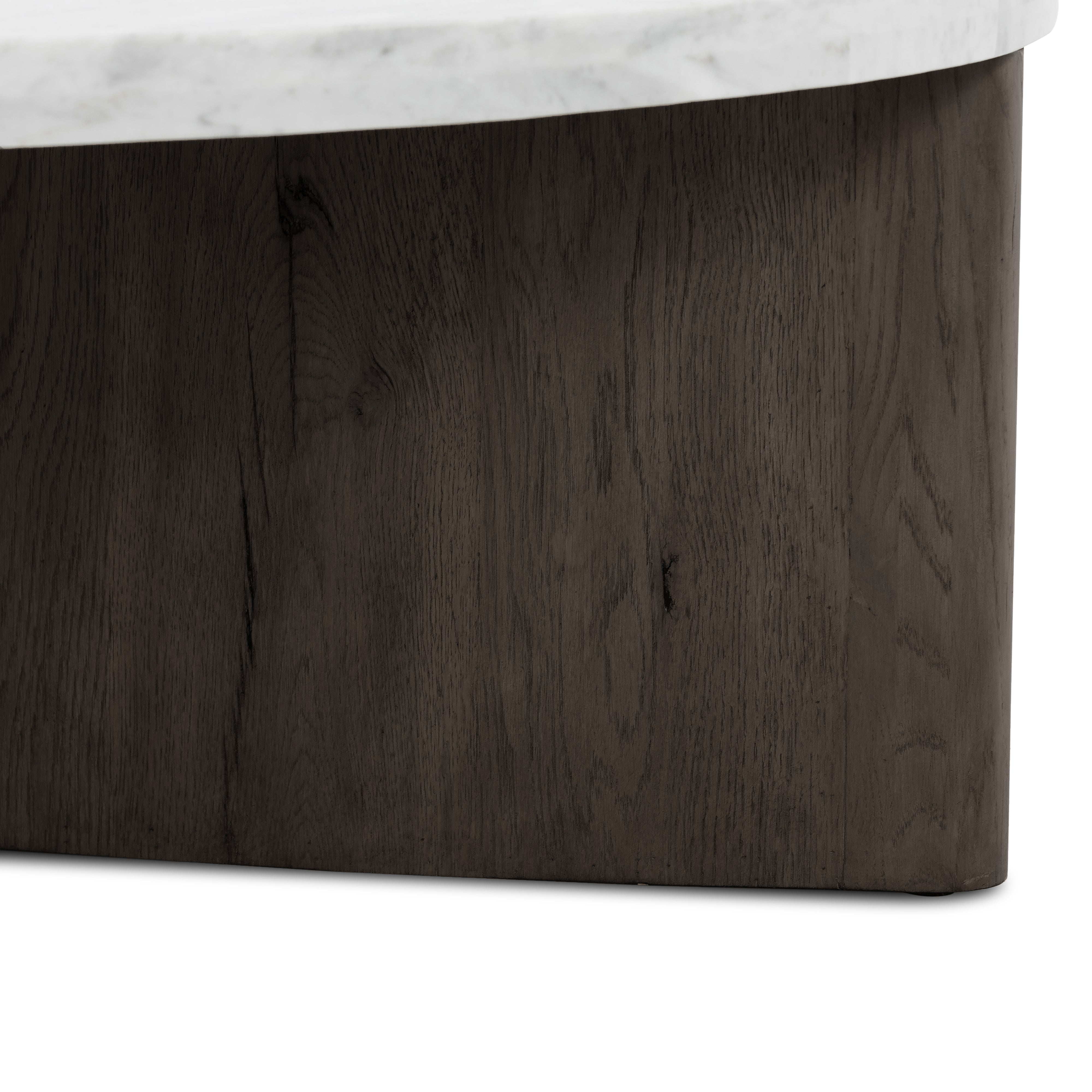 Smoked Black Veneer with Italian White Marble | Toli Coffee Table | Valley Ridge Furniture