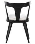 Black Oak and Cream Shorn Sheepskin with Ivory Backing Fabric | Ripley Dining Chair | Valley Ridge Furniture