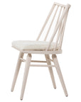 Off White Oak and Cream Shorn Sheepskin with Ivory Backing Fabric | Lewis Windsor Chair | Valley Ridge Furniture