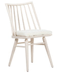 Off White Oak and Cream Shorn Sheepskin with Ivory Backing Fabric | Lewis Windsor Chair | Valley Ridge Furniture