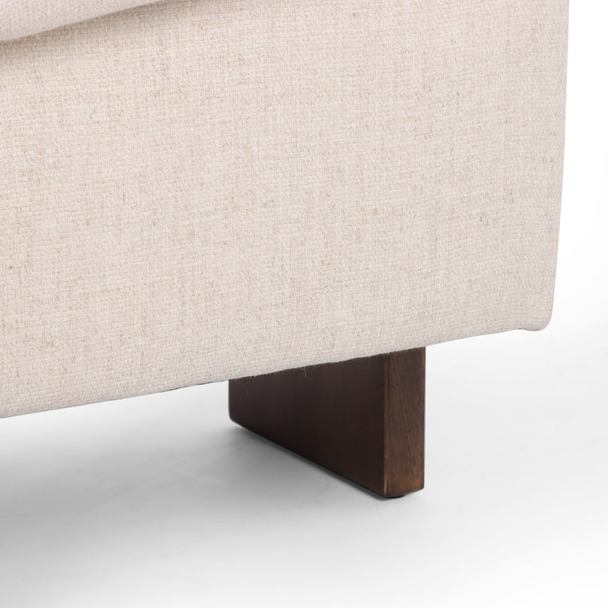 Thames Cream Fabric with Sienna Brown Beech | Cairo Chair | Valley Ridge Furniture