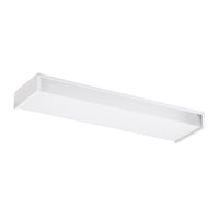 Two Light Flush Mount — W: 6.75" × H: 2.50" × D: 24.00"