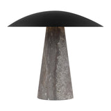 Aegis Medium Travertine Table Lamp