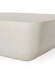 Matte White (48in Size) | Basil Square Outdoor Coffee Table | Valley Ridge Furniture