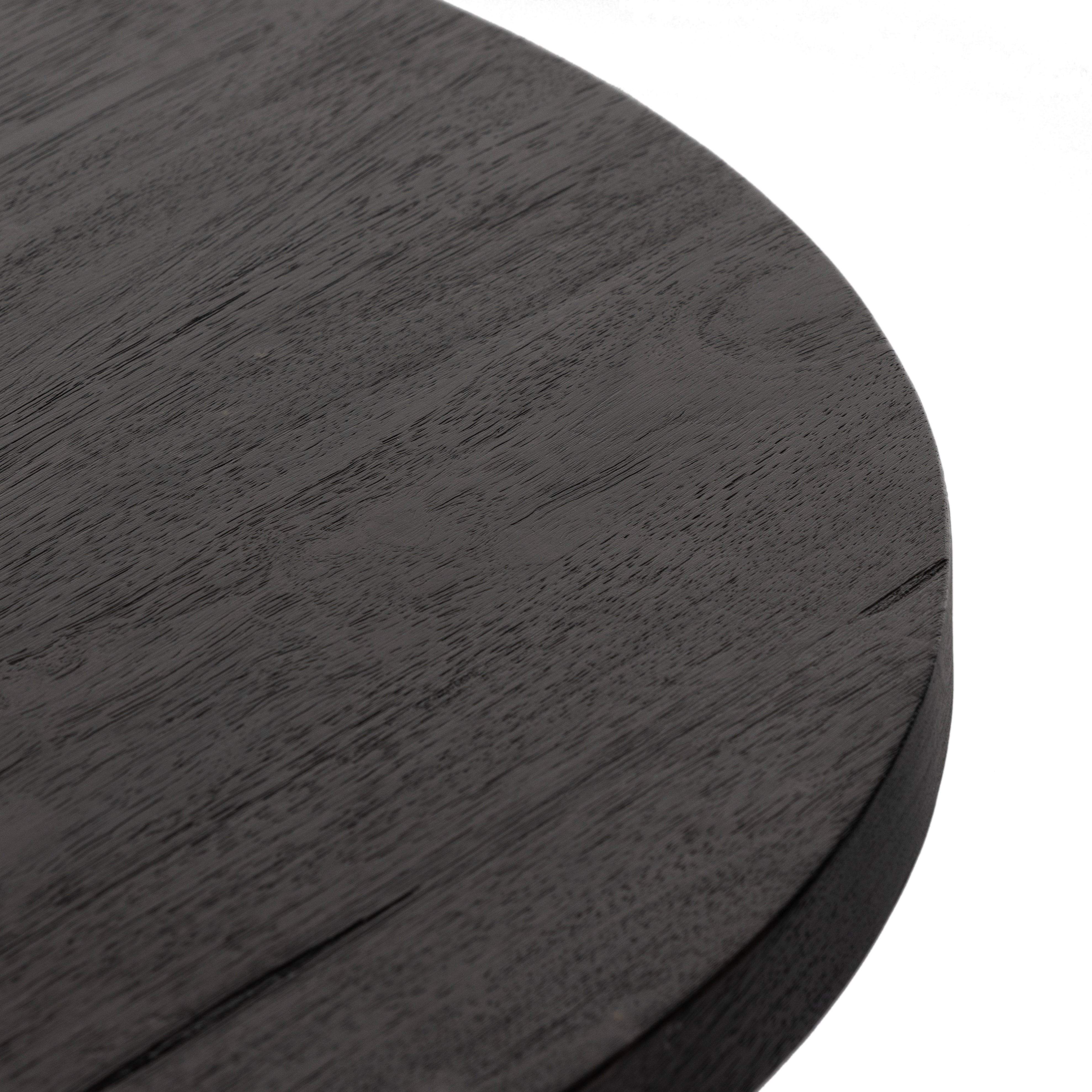 Ebony Parawood (48in Size) | Mesa Round Coffee Table | Valley Ridge Furniture