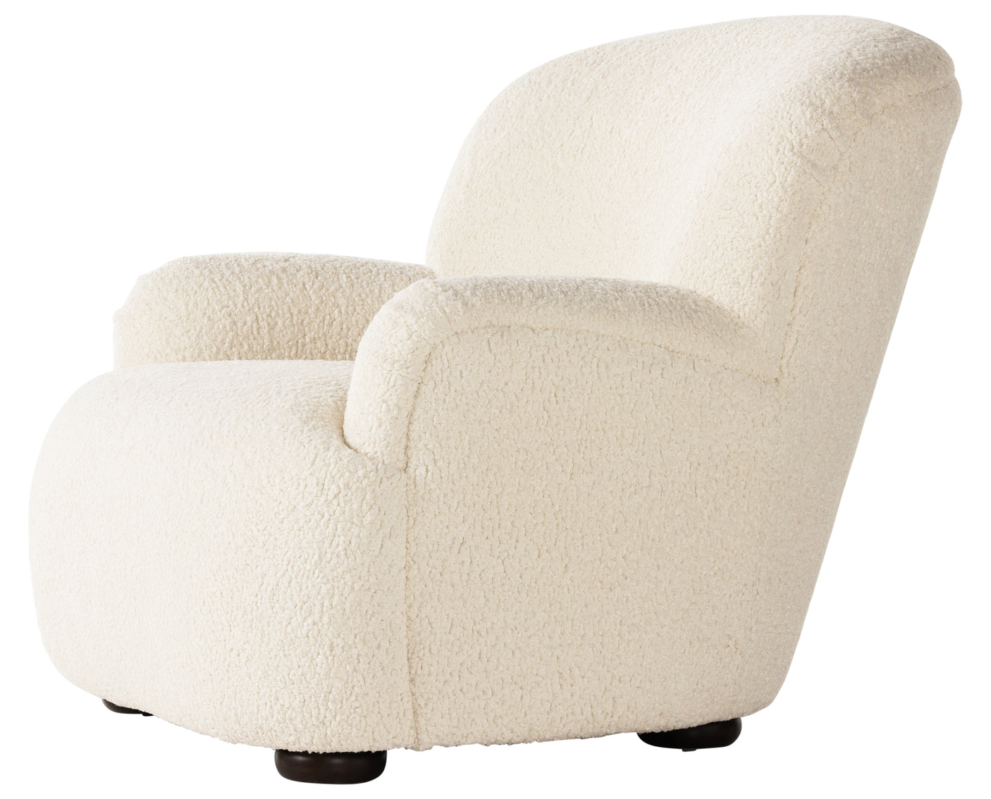 Sheepskin Natural Fabric with Almond Parawood | Kadon Chair | Valley Ridge Furniture