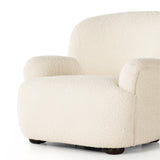 Sheepskin Natural Fabric with Almond Parawood | Kadon Chair | Valley Ridge Furniture