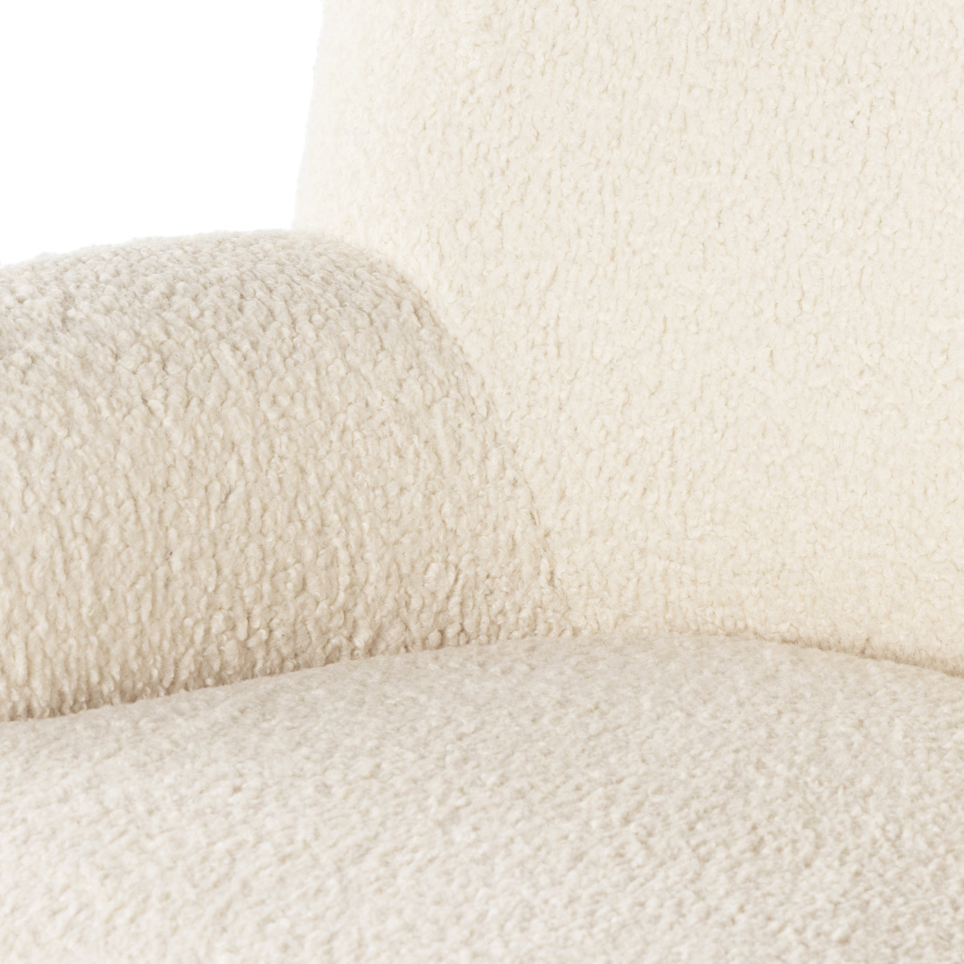 Sheepskin Natural Fabric with Almond Parawood | Kadon Chair | Valley Ridge Furniture