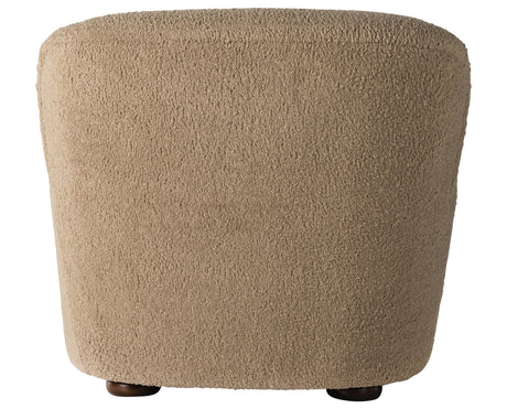 Sheepskin Camel Fabric with Almond Parawood | Kadon Chair | Valley Ridge Furniture