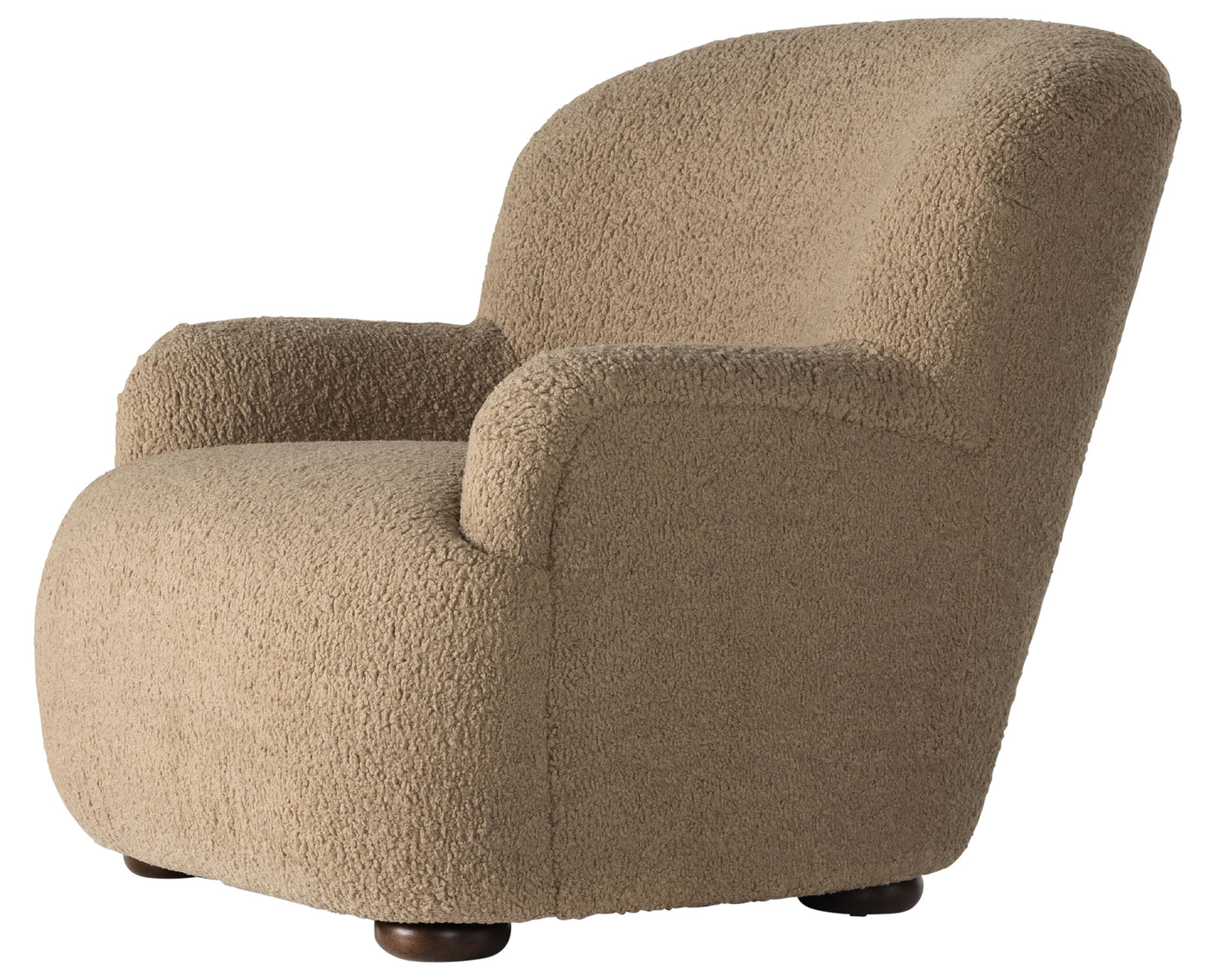 Sheepskin Camel Fabric with Almond Parawood | Kadon Chair | Valley Ridge Furniture