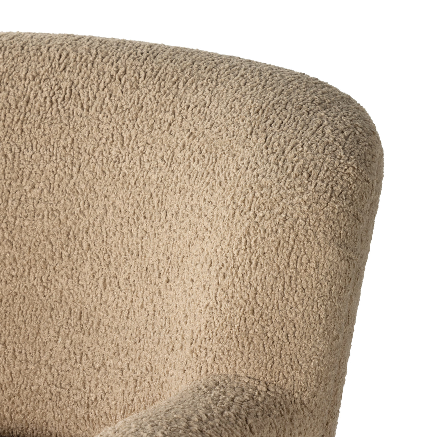 Sheepskin Camel Fabric with Almond Parawood | Kadon Chair | Valley Ridge Furniture