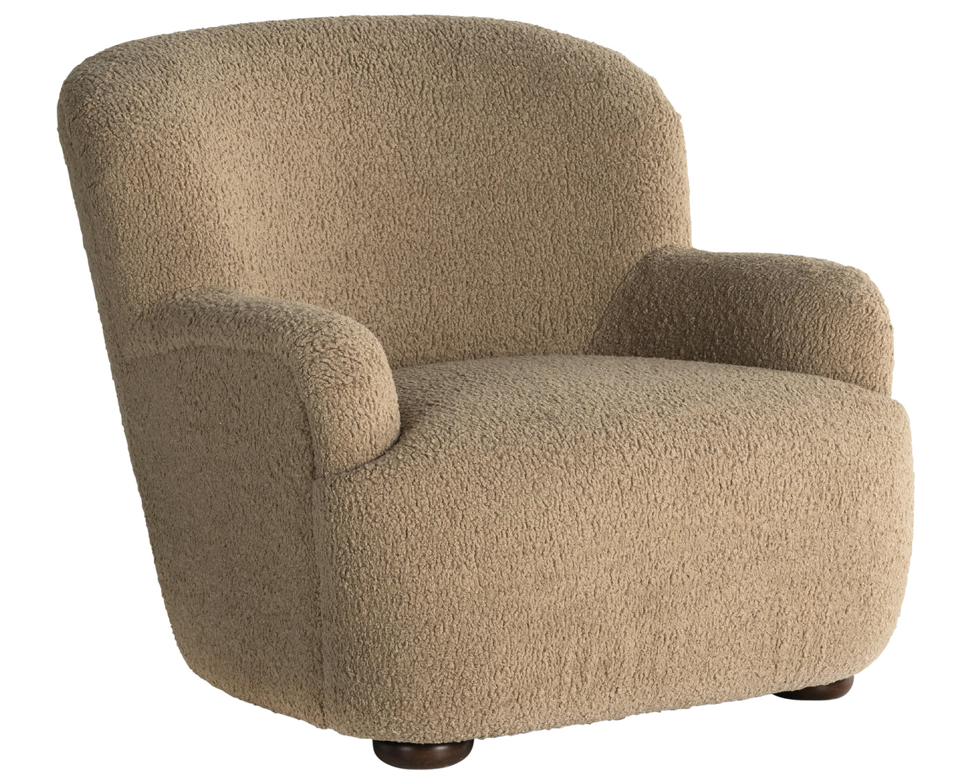 Sheepskin Camel Fabric with Almond Parawood | Kadon Chair | Valley Ridge Furniture