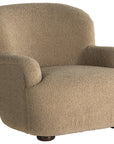 Sheepskin Camel Fabric with Almond Parawood | Kadon Chair | Valley Ridge Furniture