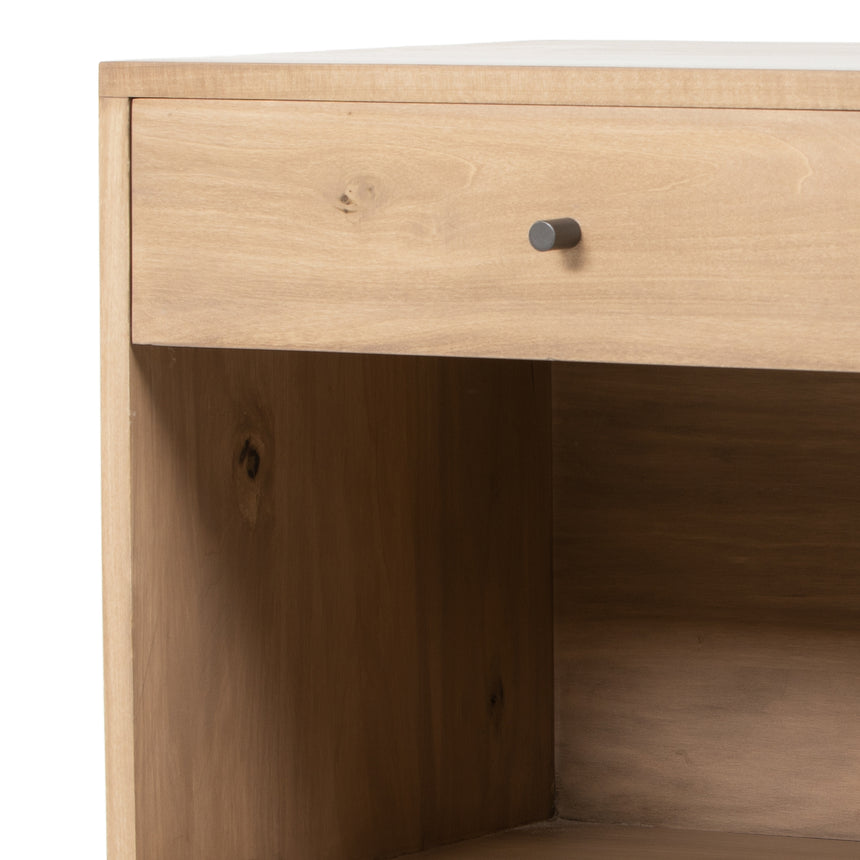 Dry Wash Poplar with Natural Iron | Isador Nightstand | Valley Ridge Furniture