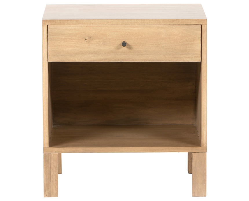 Dry Wash Poplar with Natural Iron | Isador Nightstand | Valley Ridge Furniture