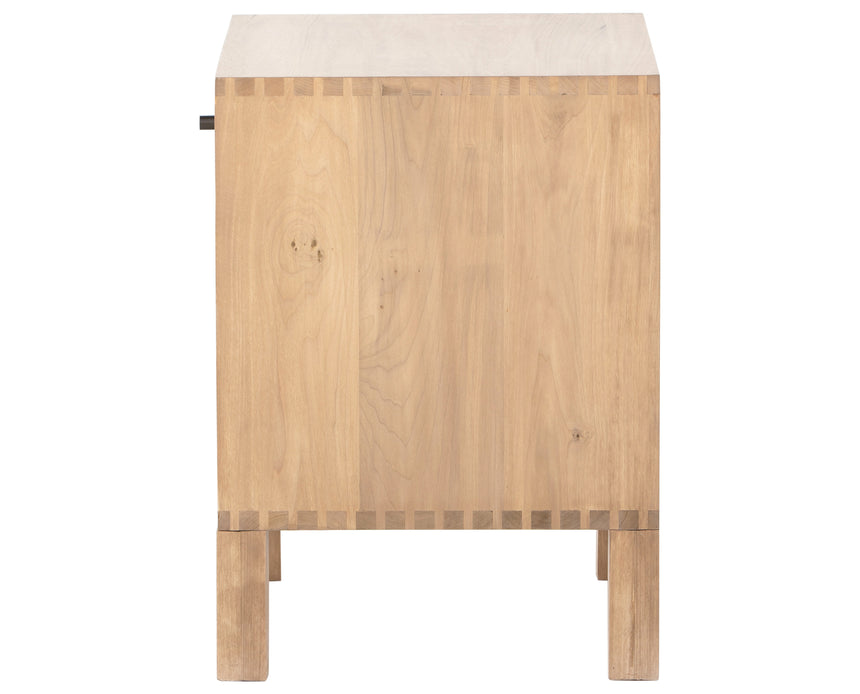 Dry Wash Poplar with Natural Iron | Isador Nightstand | Valley Ridge Furniture