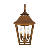Three Light Outdoor Wall Sconce — 19.00"