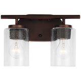 Oslo Two Light Bath — Clear Seeded