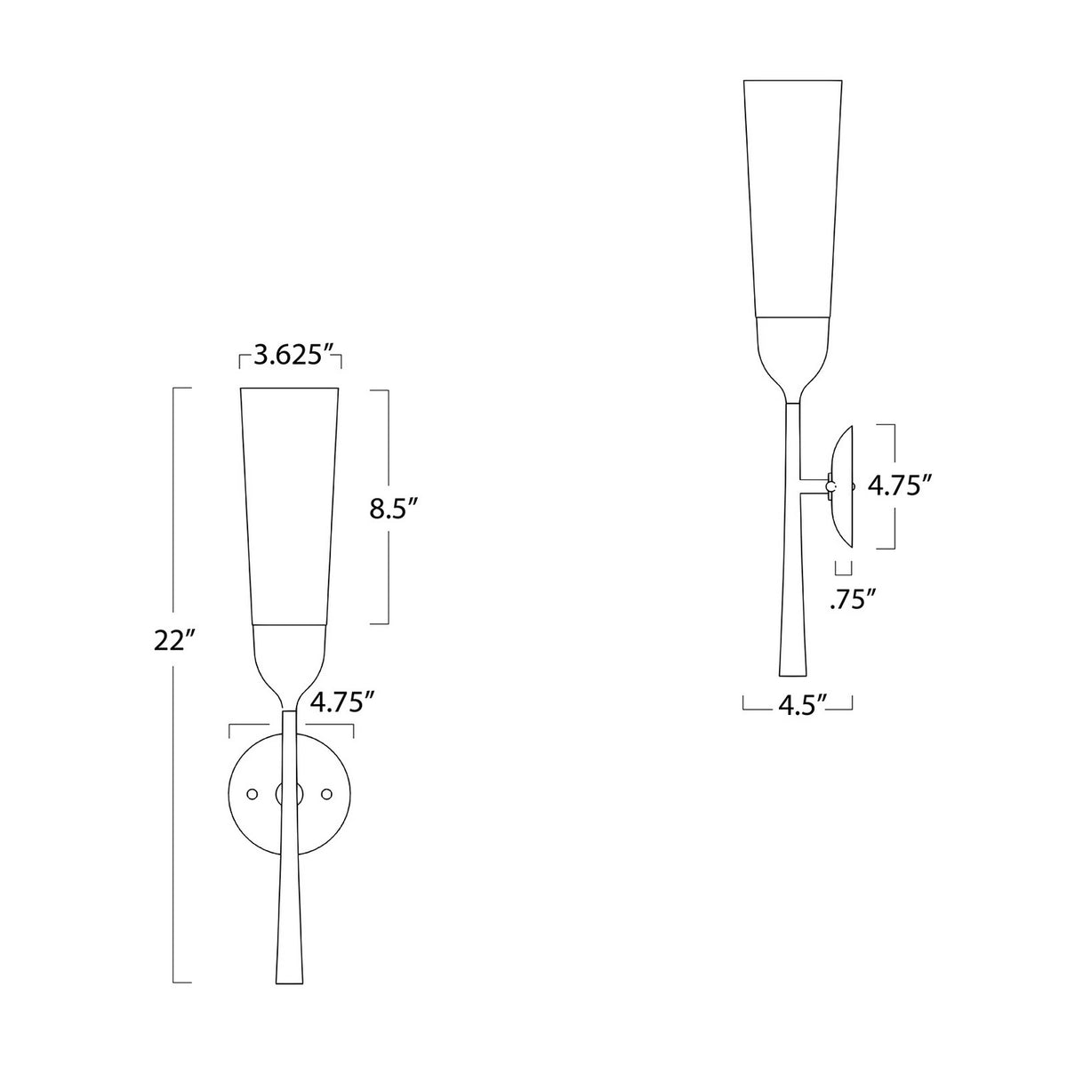 Mousseaux One Light Wall Sconce