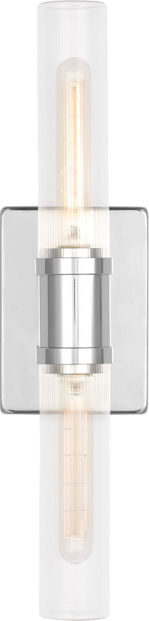 Keaton 20" Vanity Sconce — Clear Fluted