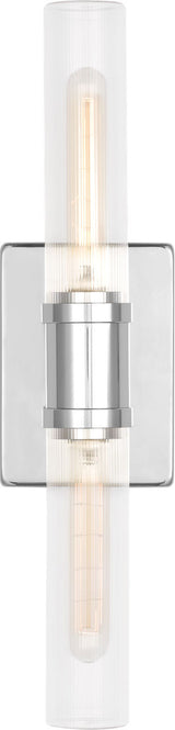 Keaton 20" Vanity Sconce — Clear Fluted