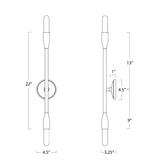 Cobra Two Light Wall Sconce
