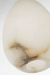 Alina One Light Pendant — 6.80", Alabaster