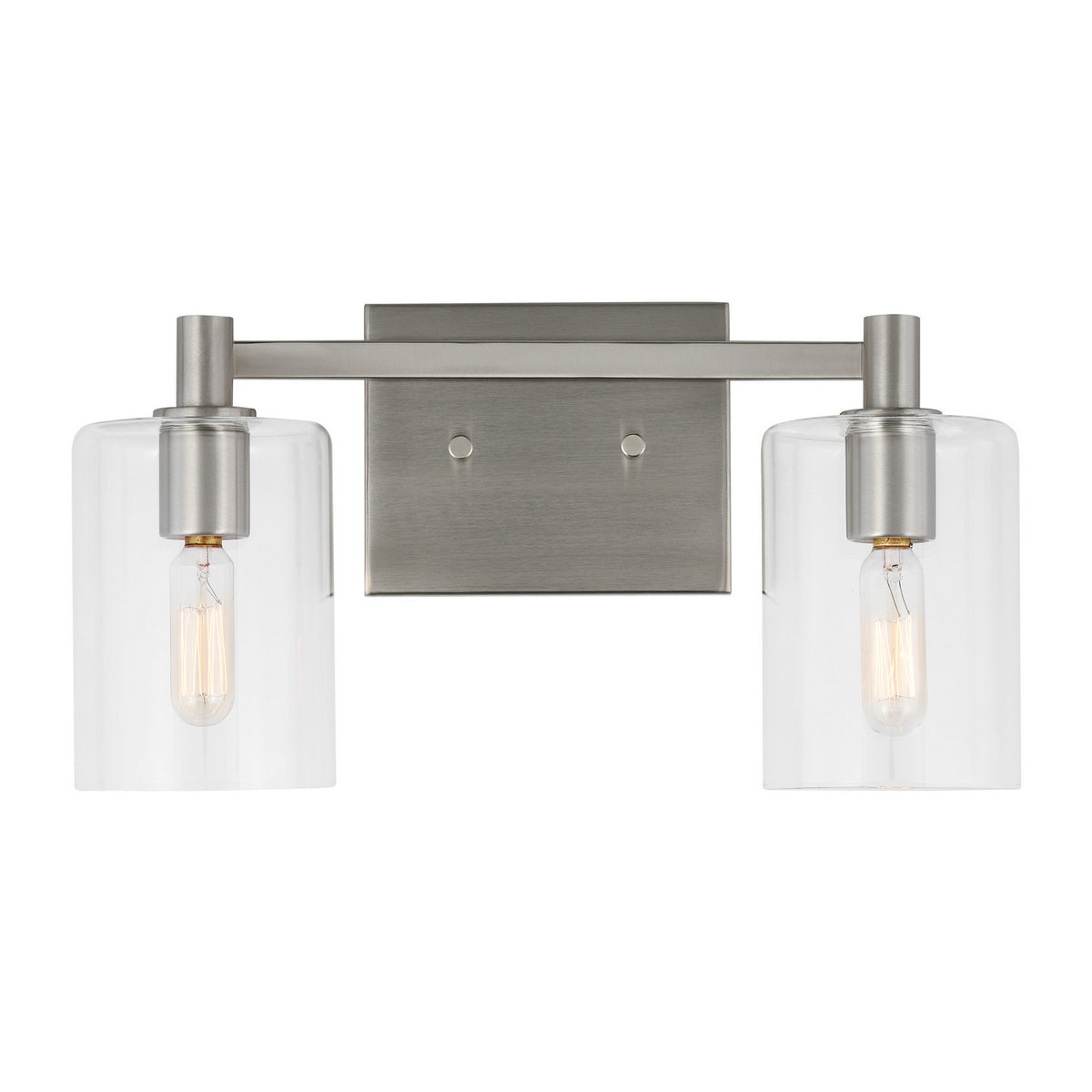 LED Bath Wall Sconce — W: 14.25" × H: 7.75" × D: 6.38"