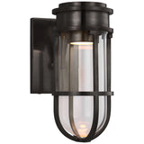 Gracie Tall Bracketed Sconce with Clear Glass