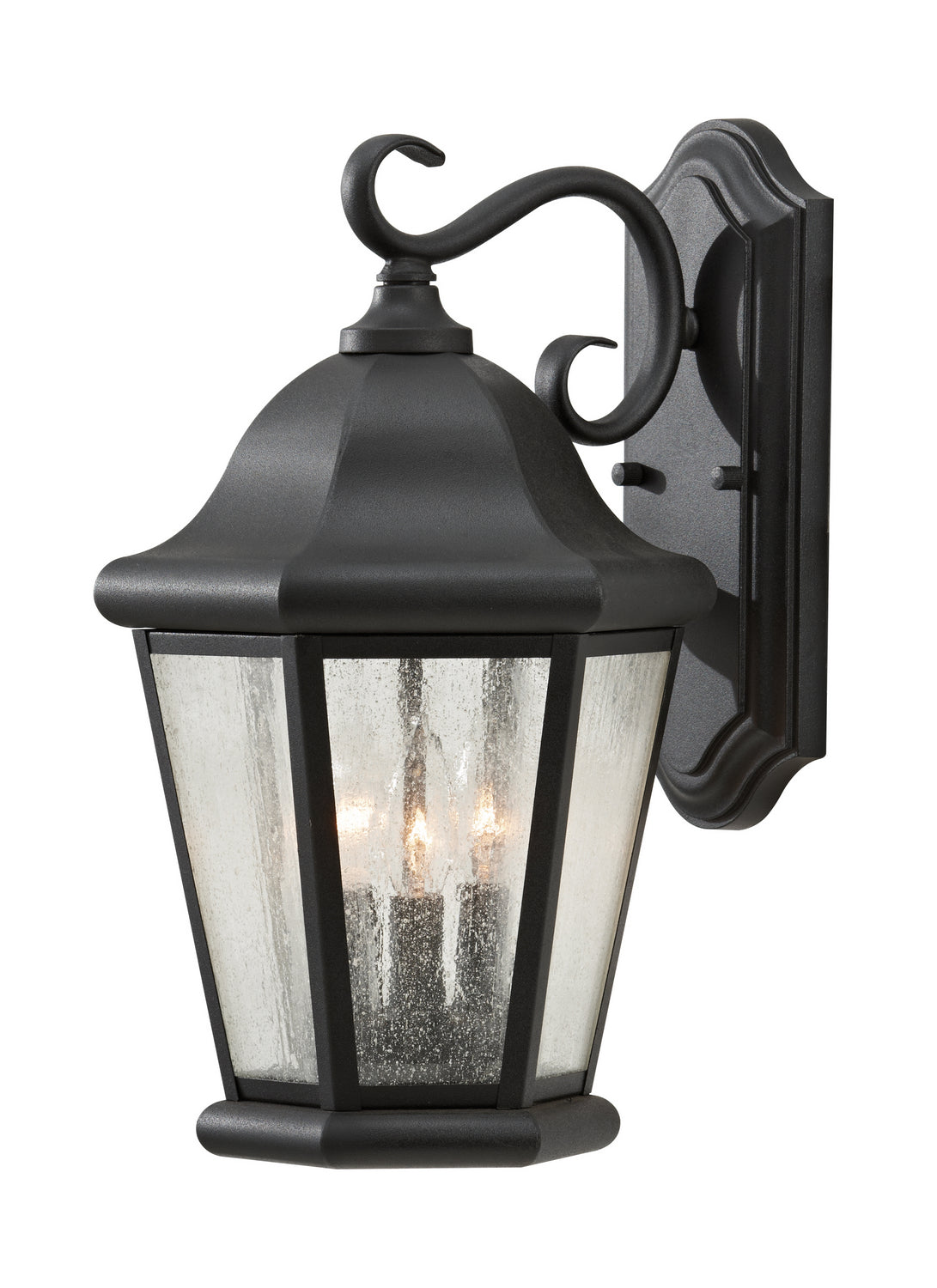 Three Light Outdoor Wall Lantern — 11.5"