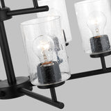 Oslo Nine Light Chandelier — Clear Seeded