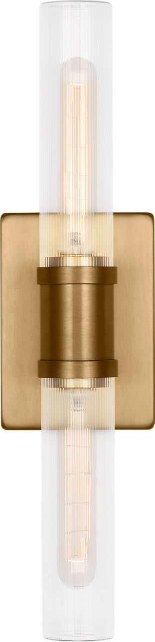 Keaton 20" Vanity Sconce — Clear Fluted