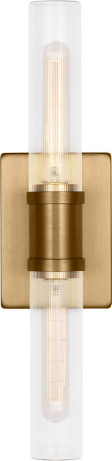 Keaton 20" Vanity Sconce — Clear Fluted