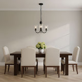 Miles Three Light Chandelier — Clear