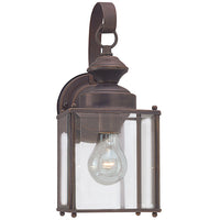 Jamestowne One Light Outdoor Wall Lantern — 12.50", Clear Beveled