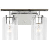 Oslo Two Light Bath — Clear Seeded