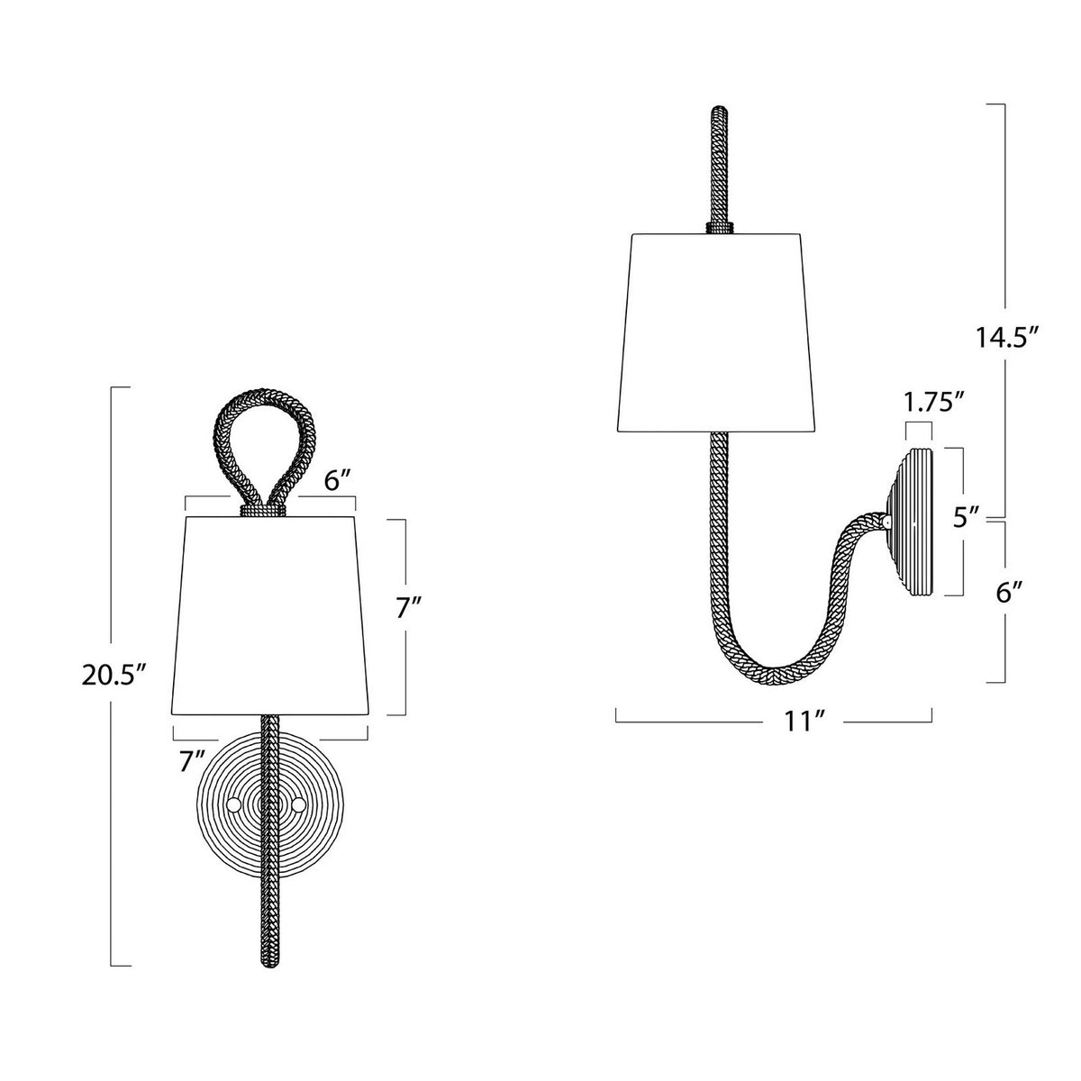 Bimini One Light Wall Sconce