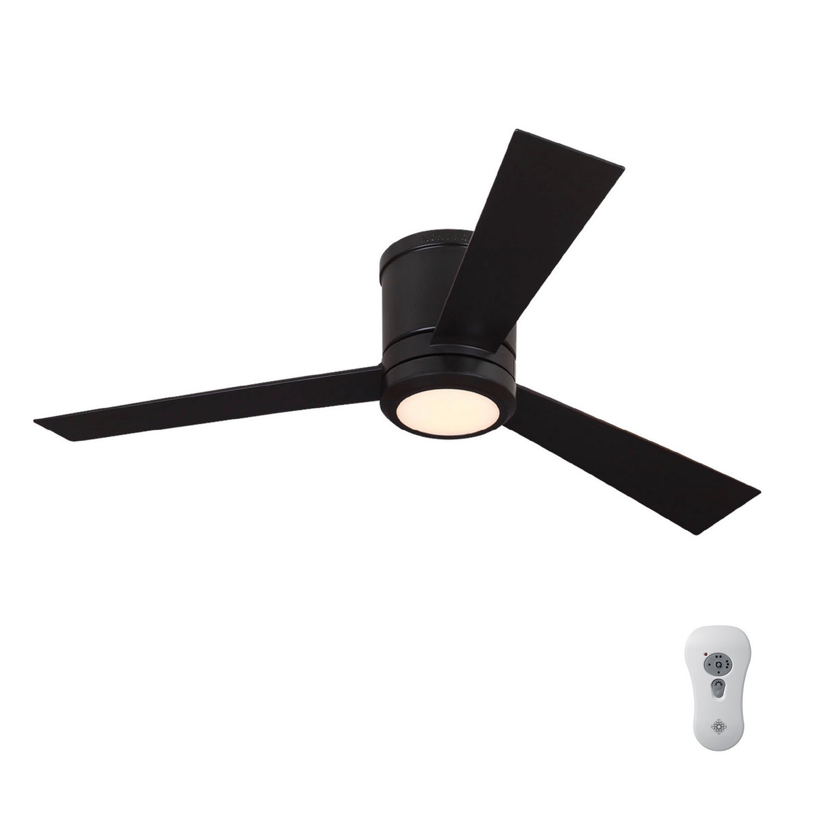 Clarity 52" Semi Flush LED Ceiling Fan