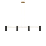 Zentro Four Light Linear Chandelier