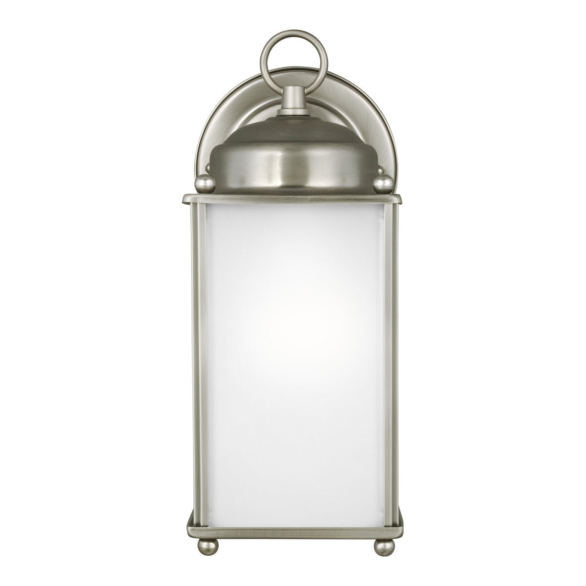 New Castle Medium Wall Lantern — Satin Etched