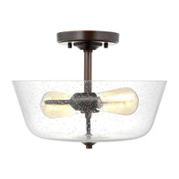 Belton Two Light Semi-Flush Mount
