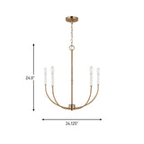 Greenwich Five Light Chandelier — 40 W