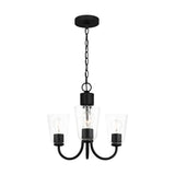 Miles Three Light Chandelier — Clear