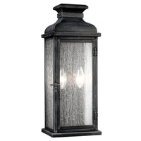 Two Light Wall Lantern — 18.13", Pediment