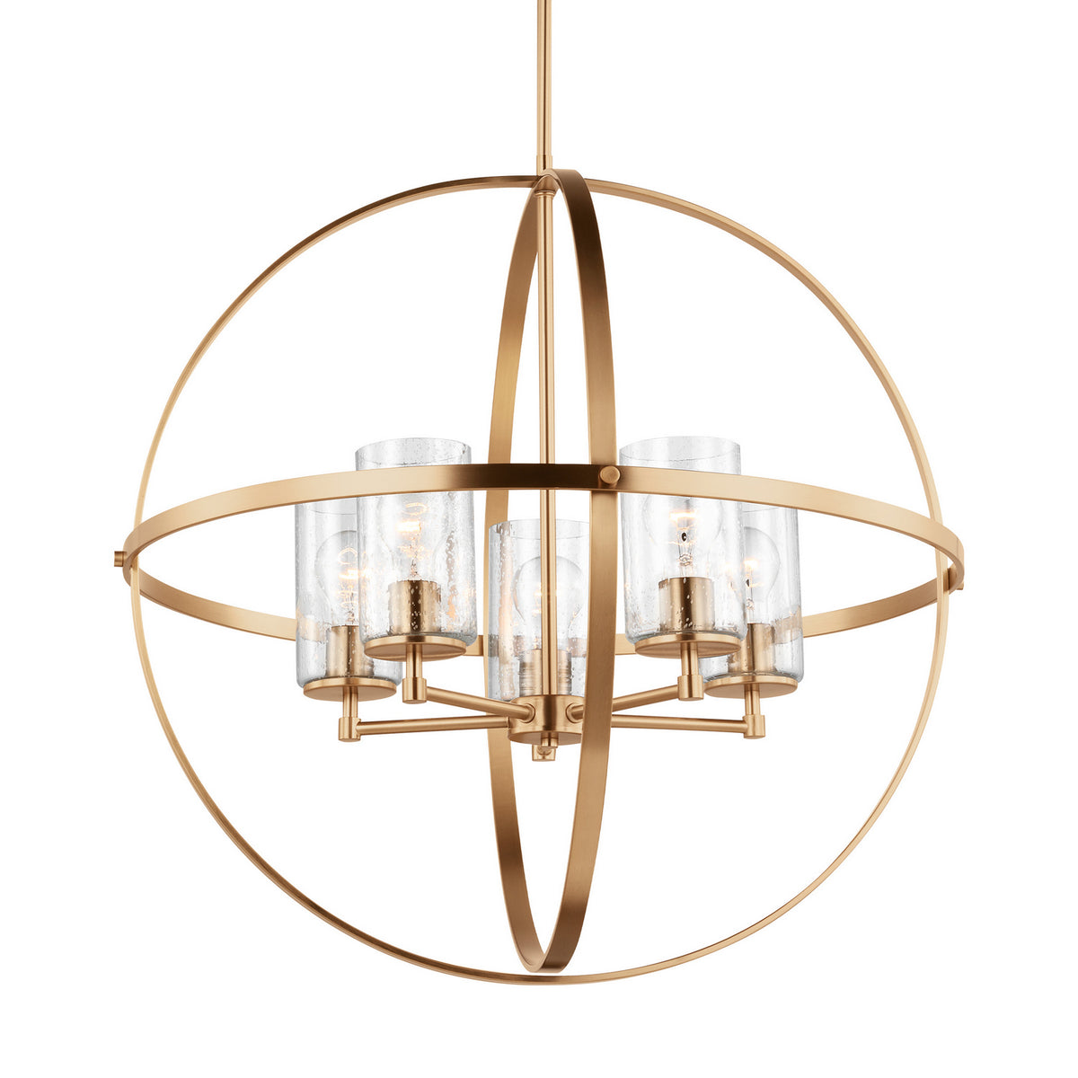 Alturas 5-Light Chandelier — Clear Seeded