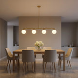Nube Four Light Linear Chandelier